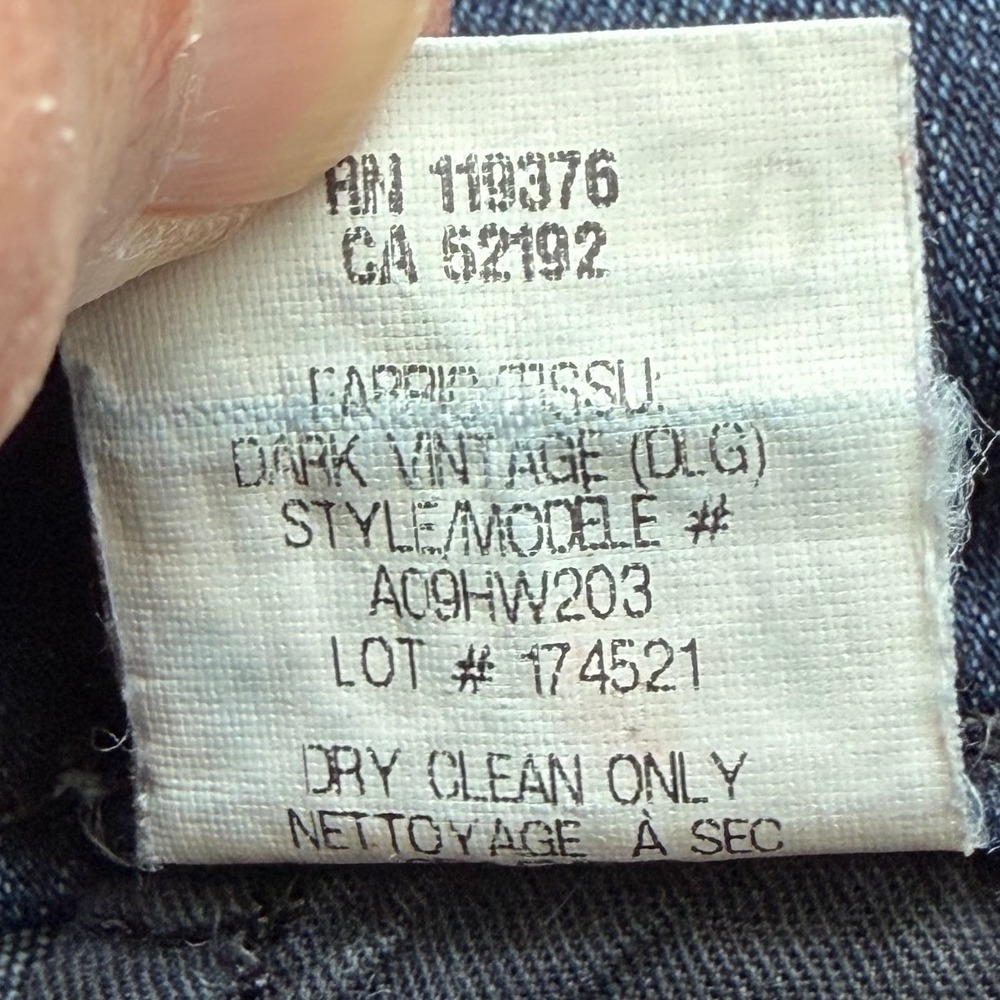 Helmut Lang Dark Vintage Skinny Jeans Womens Size 31 Denim Minimalist Chic - Picture 8 of 13